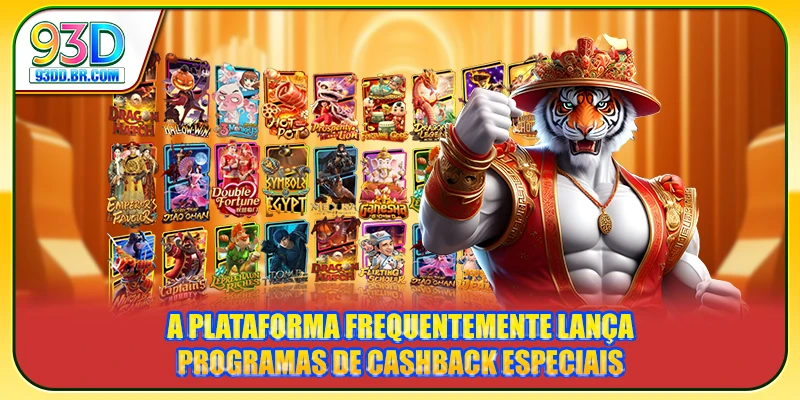 A plataforma frequentemente lança programas de cashback especiais