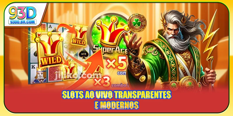 Slots ao Vivo transparentes e modernos